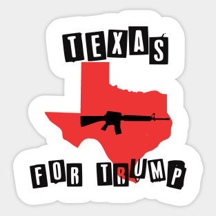 Texas for TRUMP Sticker